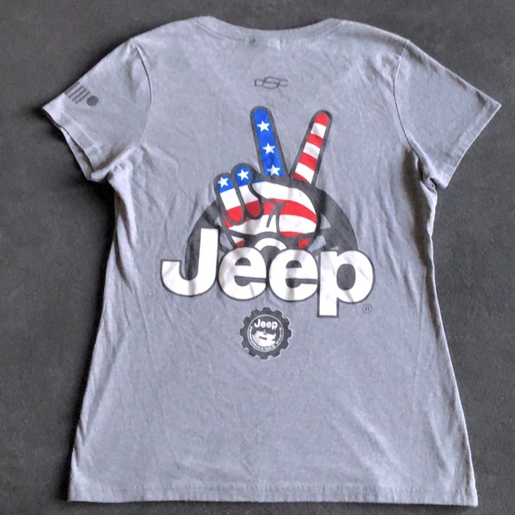 Tops - Jeep Wave USA V-Neck T-Shirt